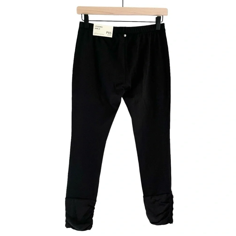 NWT Soft Surroundings Women’s Ankle Length Button Ankle Leggings Black Petite XS